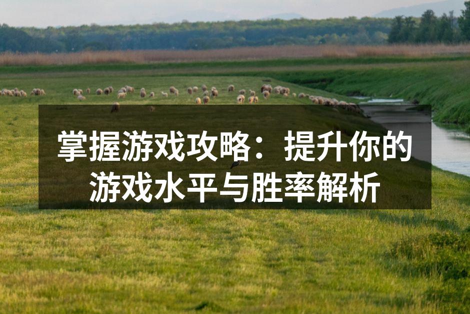 掌握游戏攻略:提升你的游戏水平与胜率解析